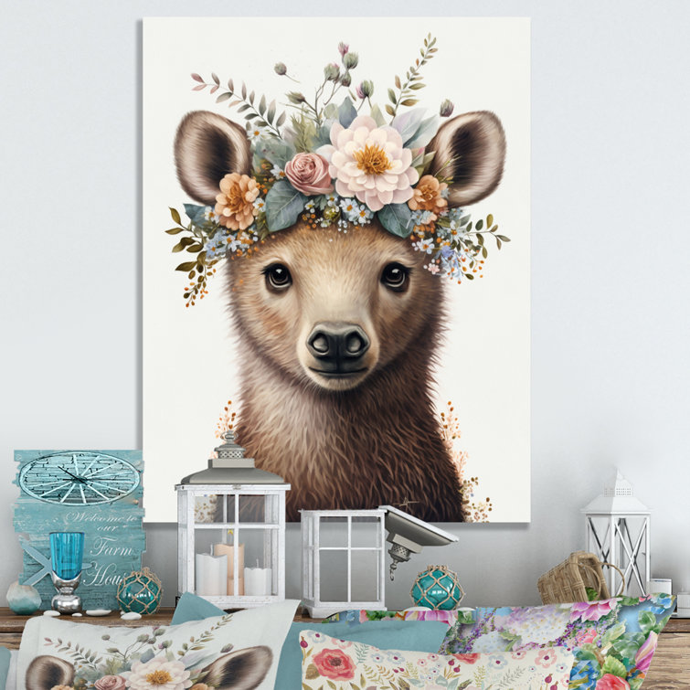 Bear with hot sale flower crown